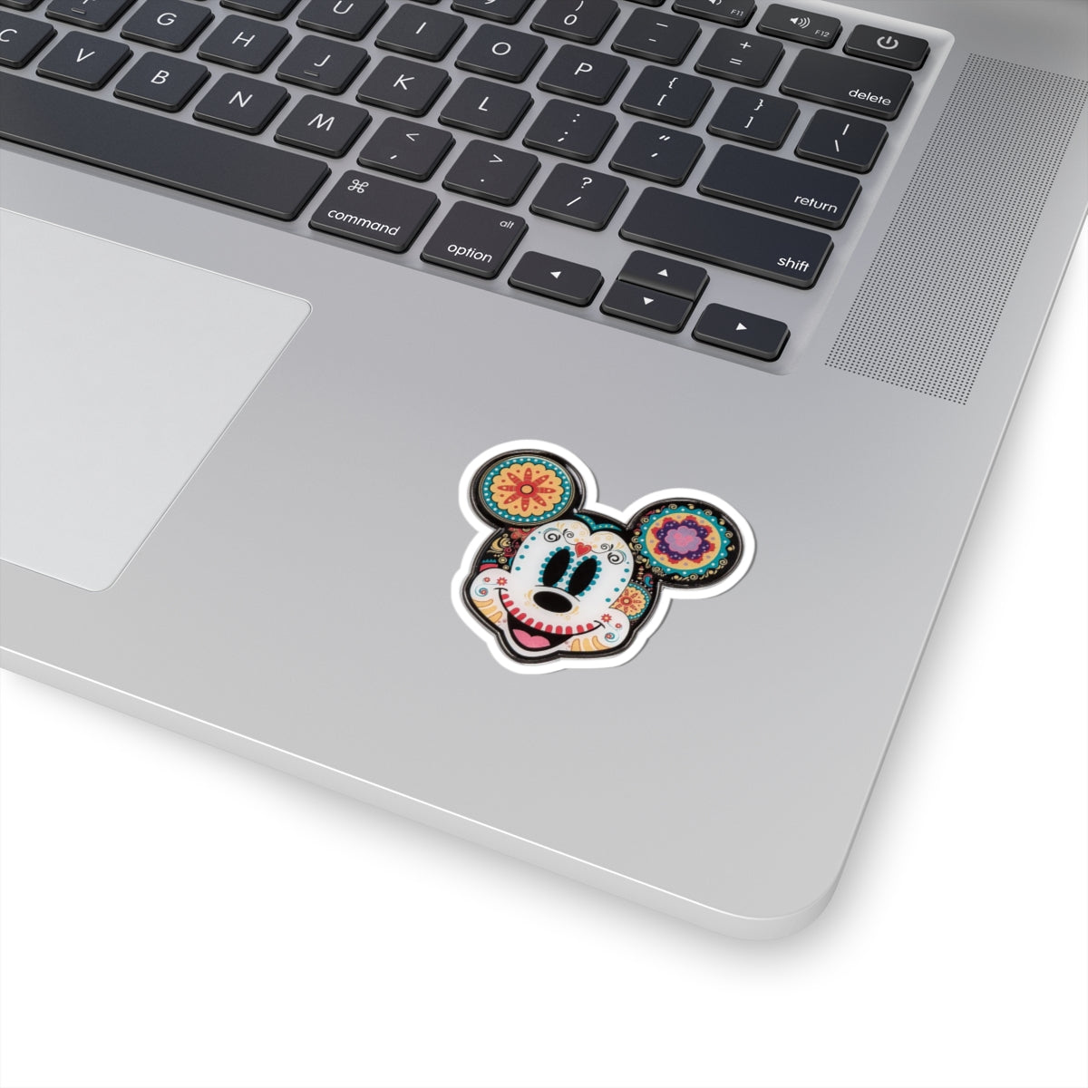 Mickey Mouse Día de los Muertos Vinyl Sticker – Customizable and Durable