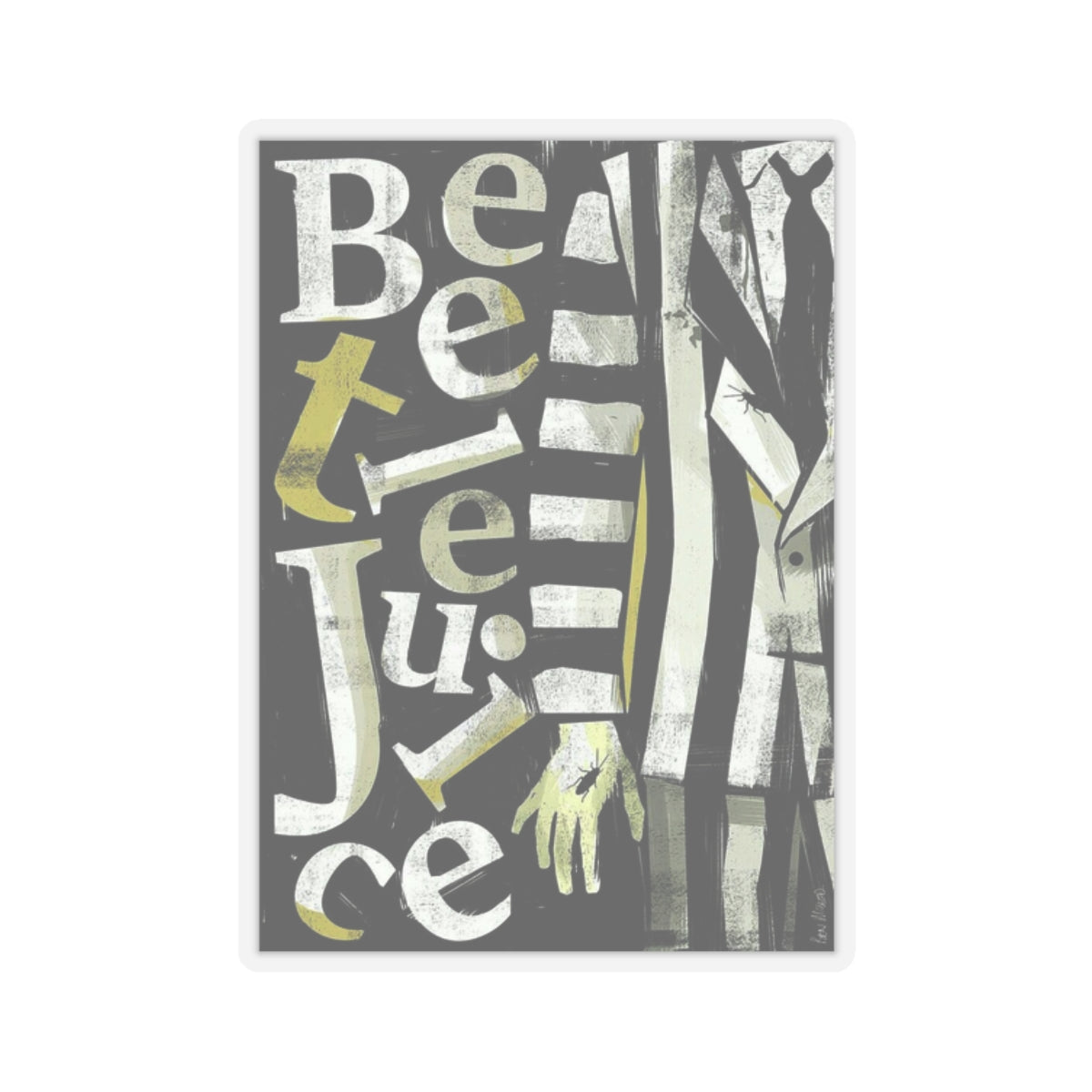 Beetlejuice Vinyl Sticker – Customizable and Durable