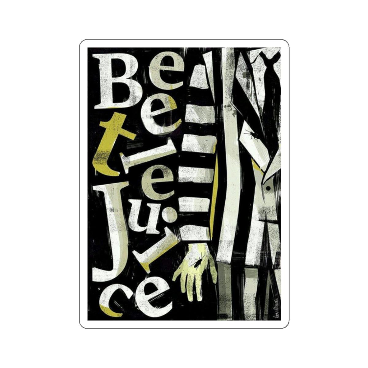 Beetlejuice Vinyl Sticker – Customizable and Durable