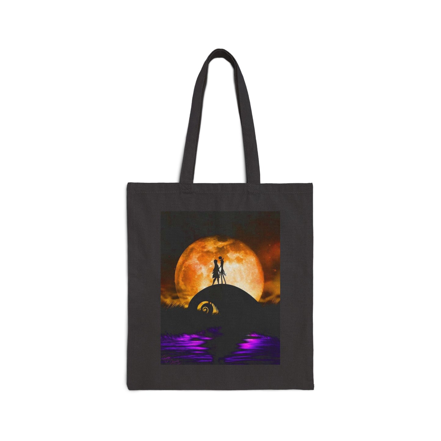 Jack and Sally Cotton Canvas Tote Bag