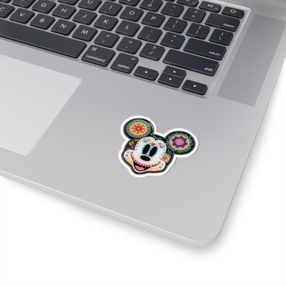Mickey Mouse Día de los Muertos Vinyl Sticker – Customizable and Durable