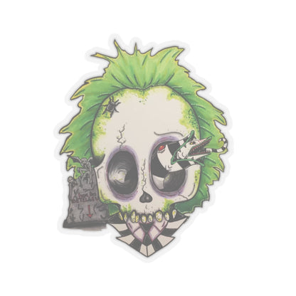 Beetlejuice Head Vinyl Sticker – Durable, Customizable Kiss-Cut Design