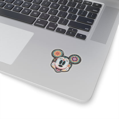 Mickey Mouse Día de los Muertos Vinyl Sticker – Customizable and Durable