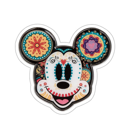 Mickey Mouse Día de los Muertos Vinyl Sticker – Customizable and Durable