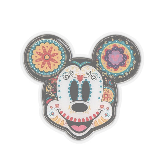 Mickey Mouse Día de los Muertos Vinyl Sticker – Customizable and Durable